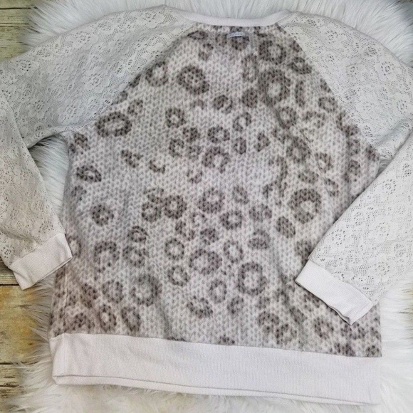 Kensie Nordstrom Women's Print Lace Sweater Small - Picture 2 of 7